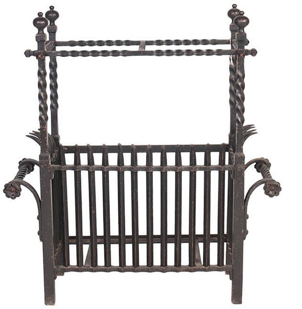 French Wrought Iron Umbrella Stand, c.1900