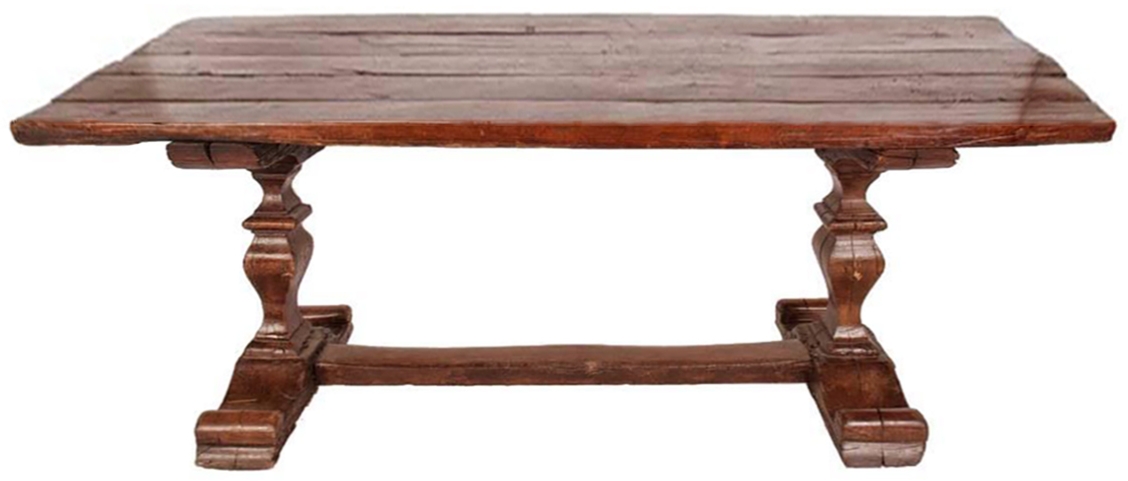 Walnut Trestle Table