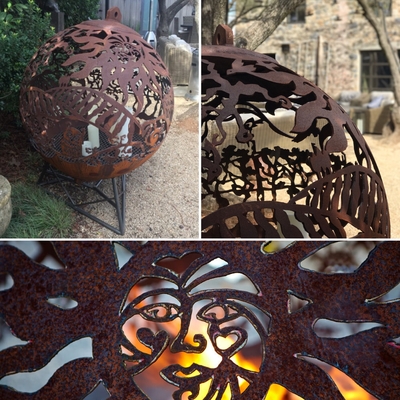Blackbirds In The Vineyard Fireball Fire Pit Aerena Galleries
